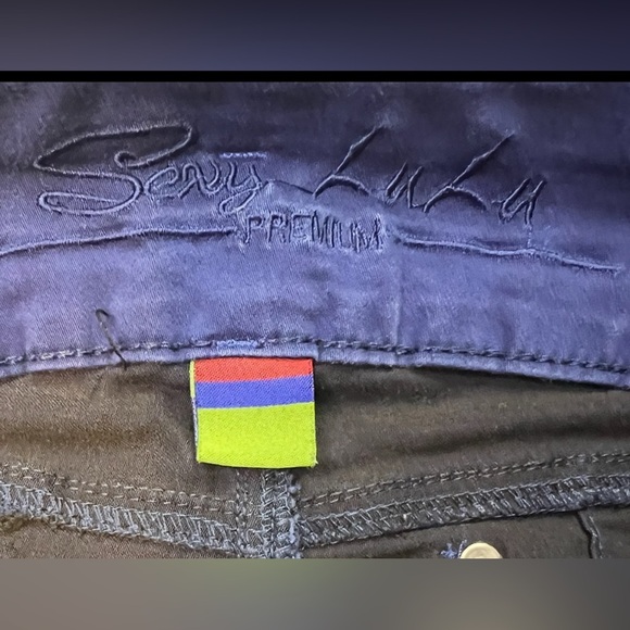 Sexy LuLu Premium Colombian High Rise Skinny Jeans Blue Size 11/12 - Picture 7 of 8